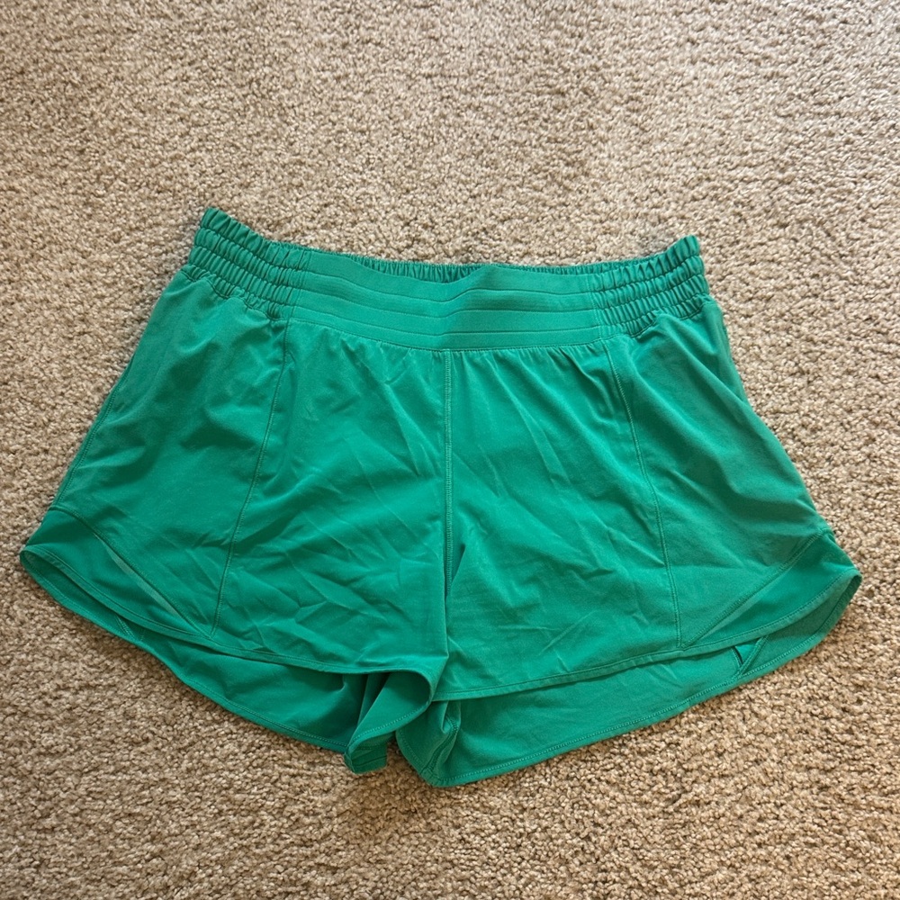 Lululemon Athletica Vibrant Green Athletic Shorts